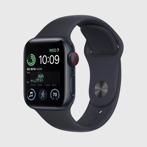 APPLE Watch SE (GPS+Cellular) Midnight Aluminum Case with Midnight Sport
Band (40mm)