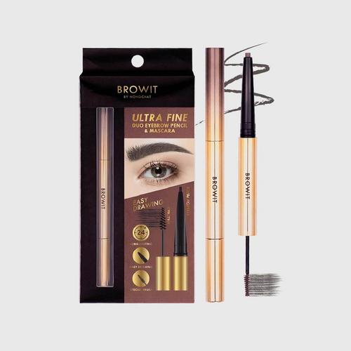 BROWIT Ultra Fine Duo Eyebrow Pencil & Mascara 0.16 g. + 1.26 g. -
#Ash Brown