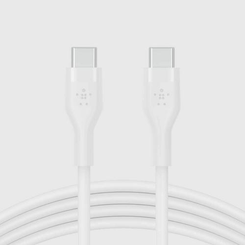 Belkin Silicone Flex Sync and Charge USB-C to USB-C Cable * 1 Meter - White