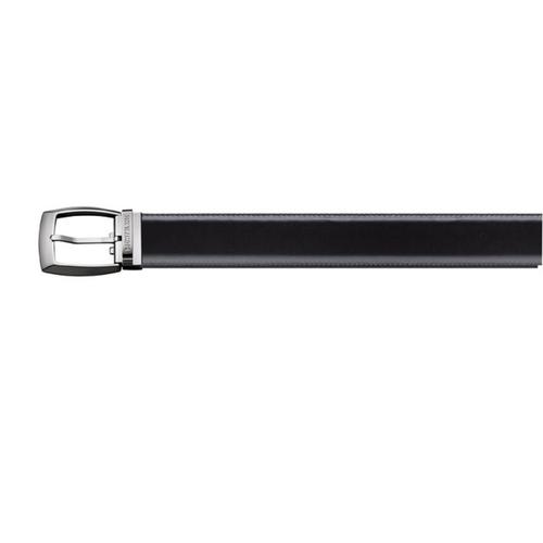 MONTBLANC Shiny ruthenium-coated convex-shaped pin buckle with engraved
Montblanc brand name Belt